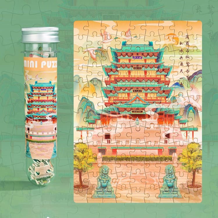 108 Pieces of Test Tube Puzzle-Tengwang Pavilion