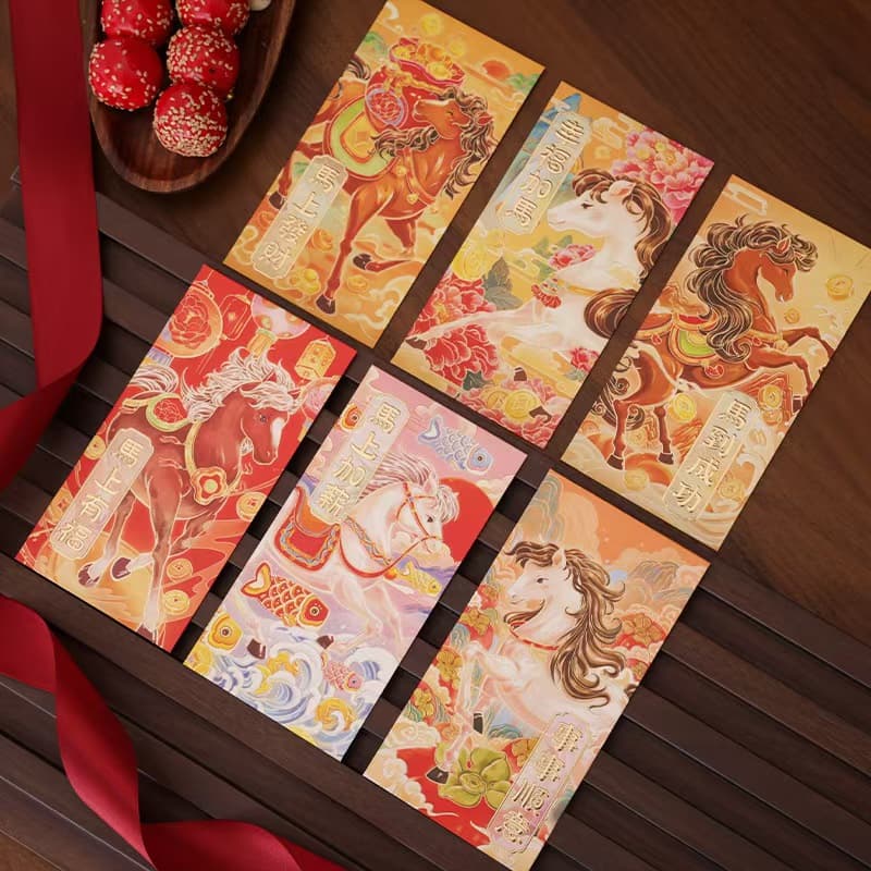 Year of the horse red envelope style four