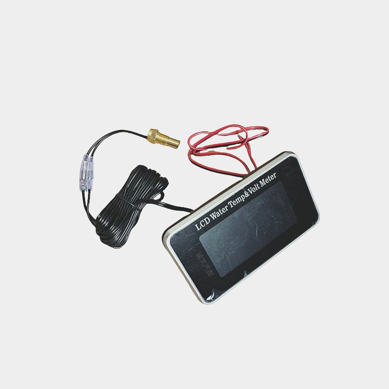 Car truck 12V24V universal LCD electronic water temperature and voltage combination meter two in one high precision digital buzzer 2