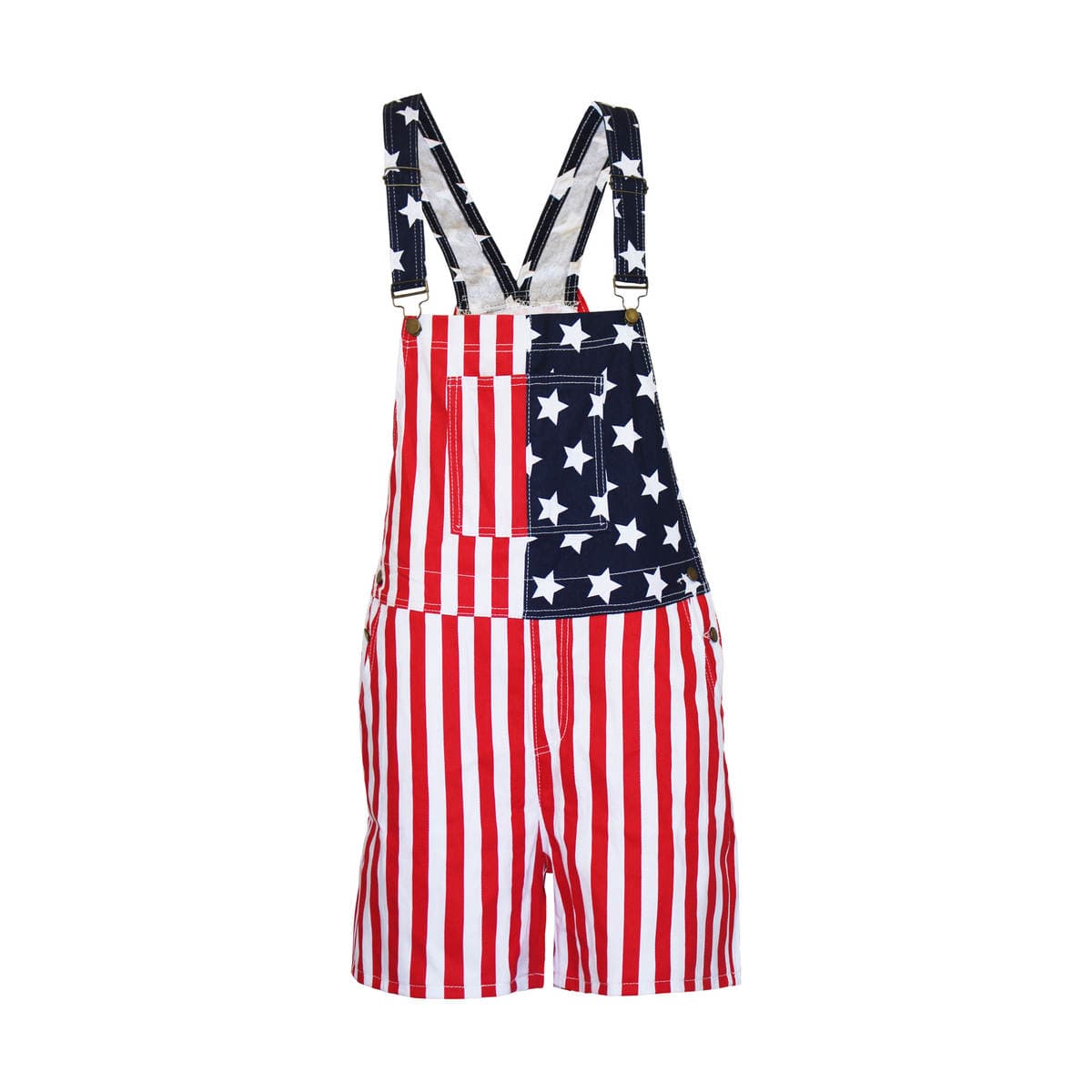 Sports Overalls with American Independence Day Flag, Couple's Suspenders, New European and American Cross-Border Halloween Performance Costumes 3