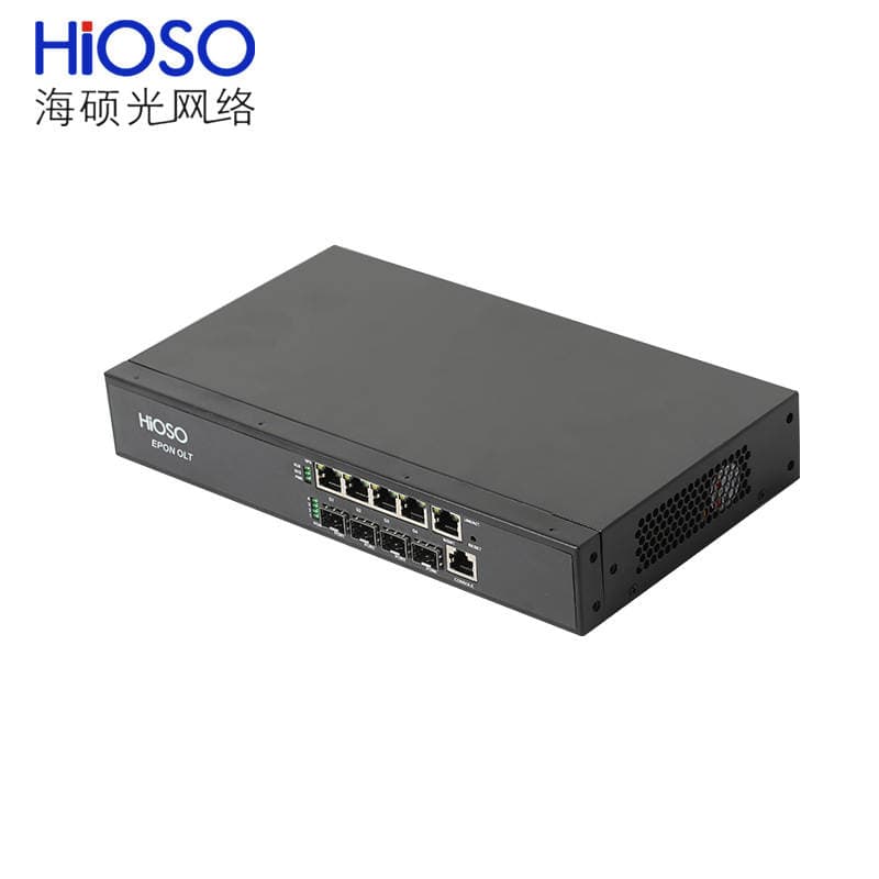 Haishuo HIOSO 4 Gigabit OLT Rack Local Equipment Pless Optical Network HA7004T 4