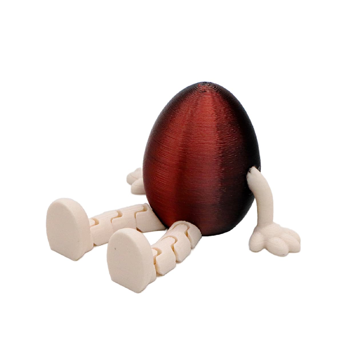 Round egg—black and red