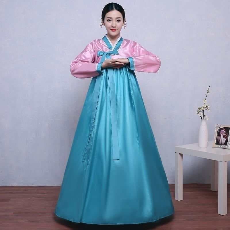 Adult female fan + sky blue dae jang geum