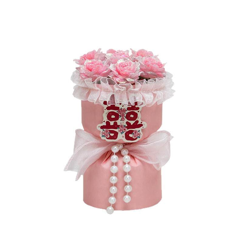 Əbədi qızılgül sabun mini buketi, toy hədiyyəsi 5