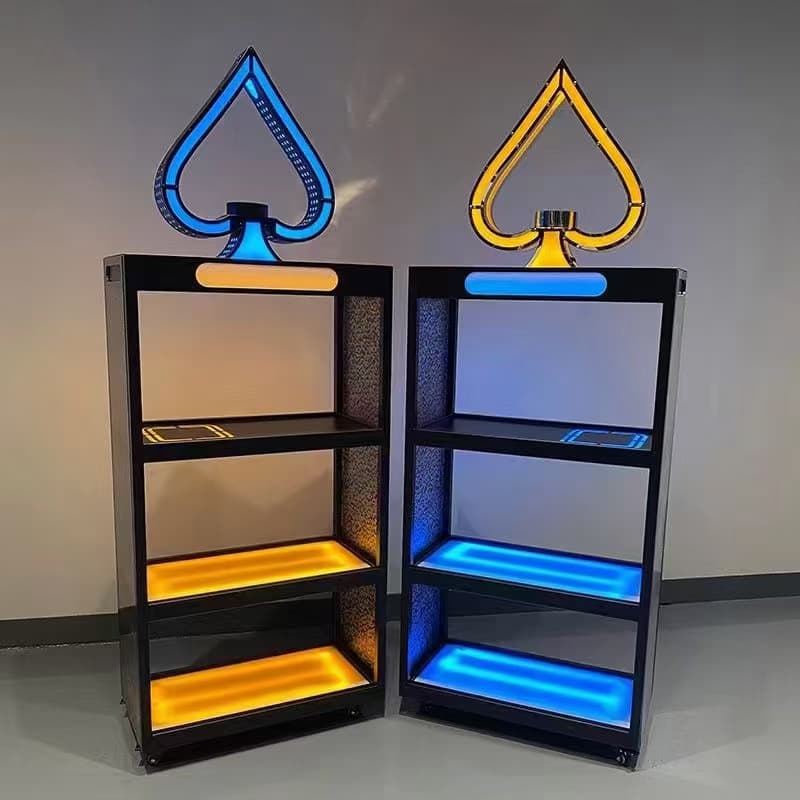 Champagne cabinet model a - blue light