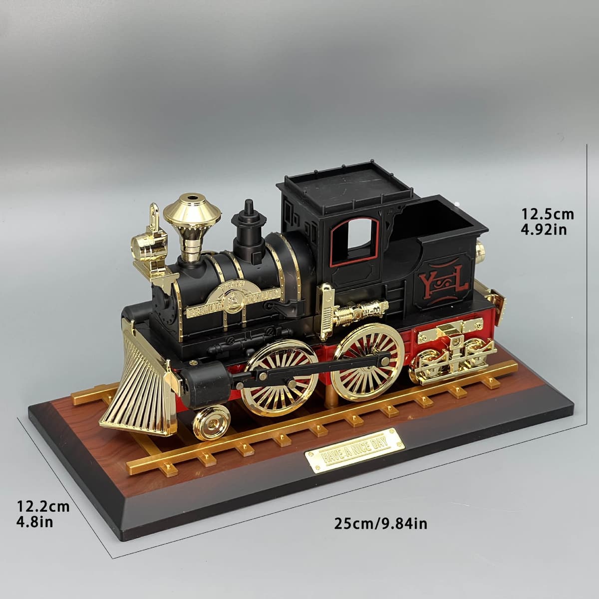 Black locomotive music box 2029 [490g]