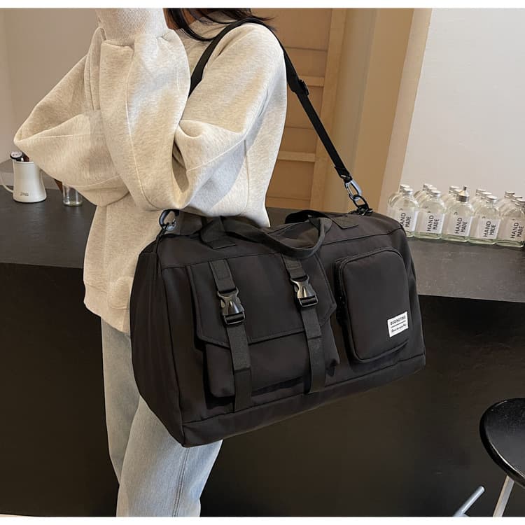 Black [thick water-repellent fabric] no. 25 travel bag