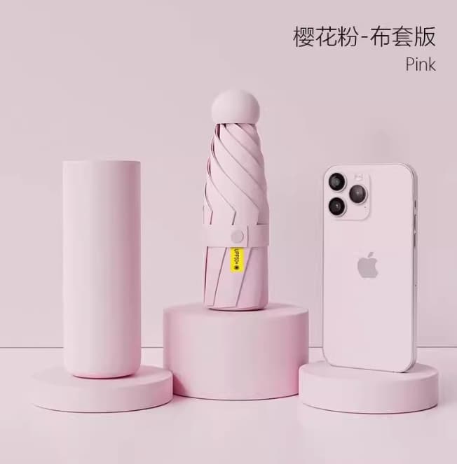 Five fold regular vinyl semi-transparent-pink