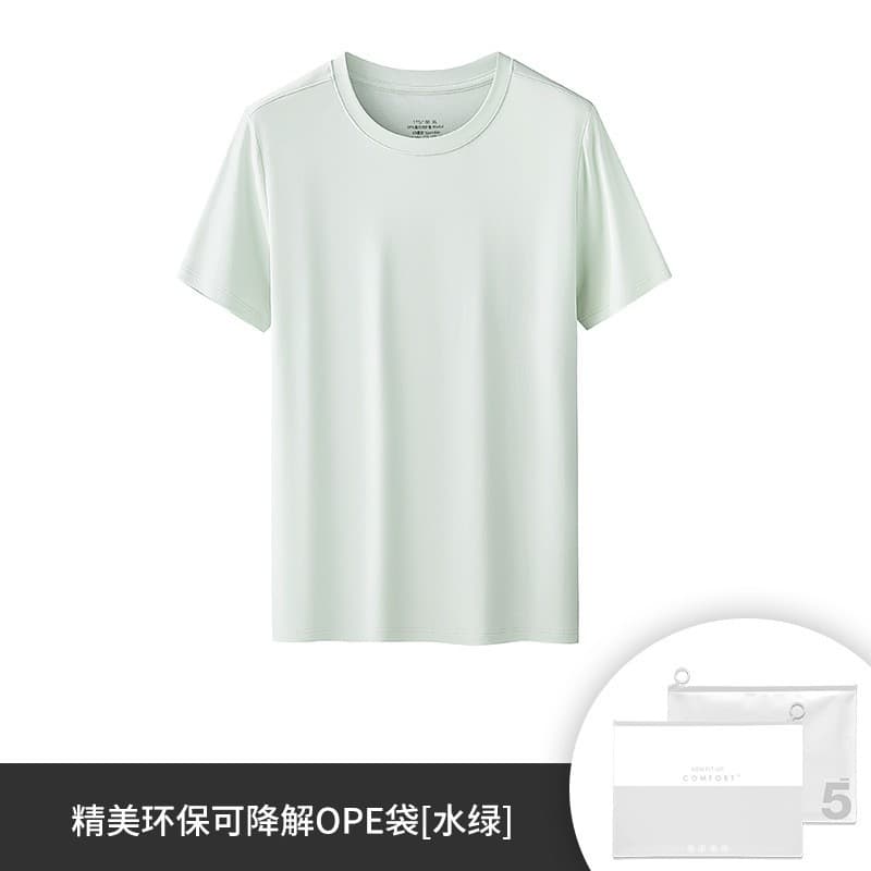 Round neck-water Green