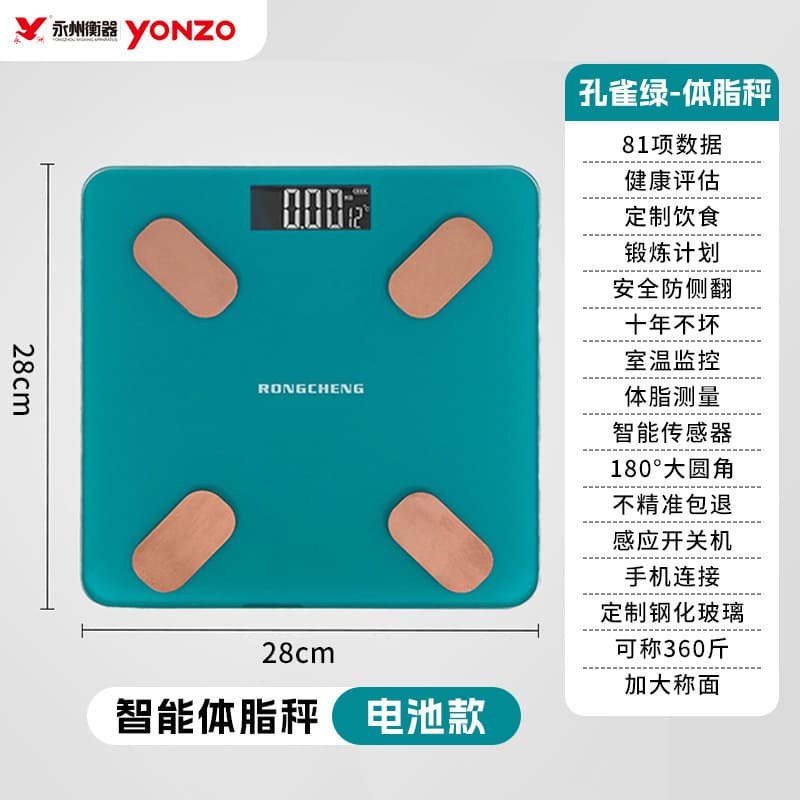 Malachite green [smart body fat scale free battery]