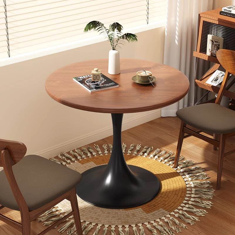 Tulip Round Table Small Apartment Home Balcony Round Dining Table Coffee Table Negotiation Table Reception Coffee Table Side Table 1