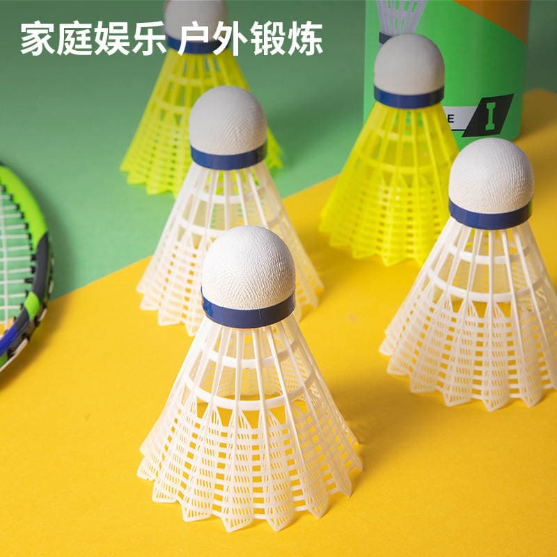 Deli Angnet F2212 Nylon Badminton Balls, Durable and Wear-Resistant for Indoor and Outdoor Training, 6 Balls/Pack 2
