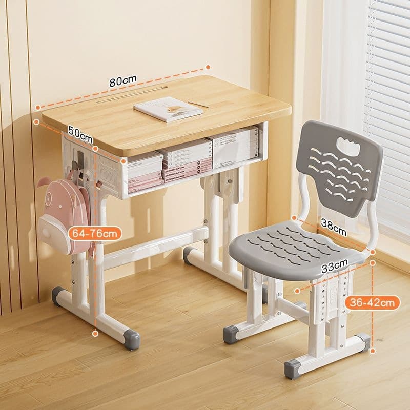 80*50 oak table upgraded chairs come with installation tools