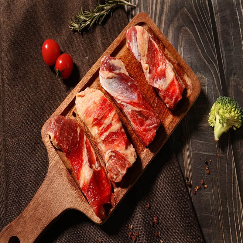 Grass-Fed Beef Ribs, Frozen Boneless Sirloin Ribs, Fresh Beef Pork Belly Barbecue Golden Companion, Large Quantity and Excellent Price 3