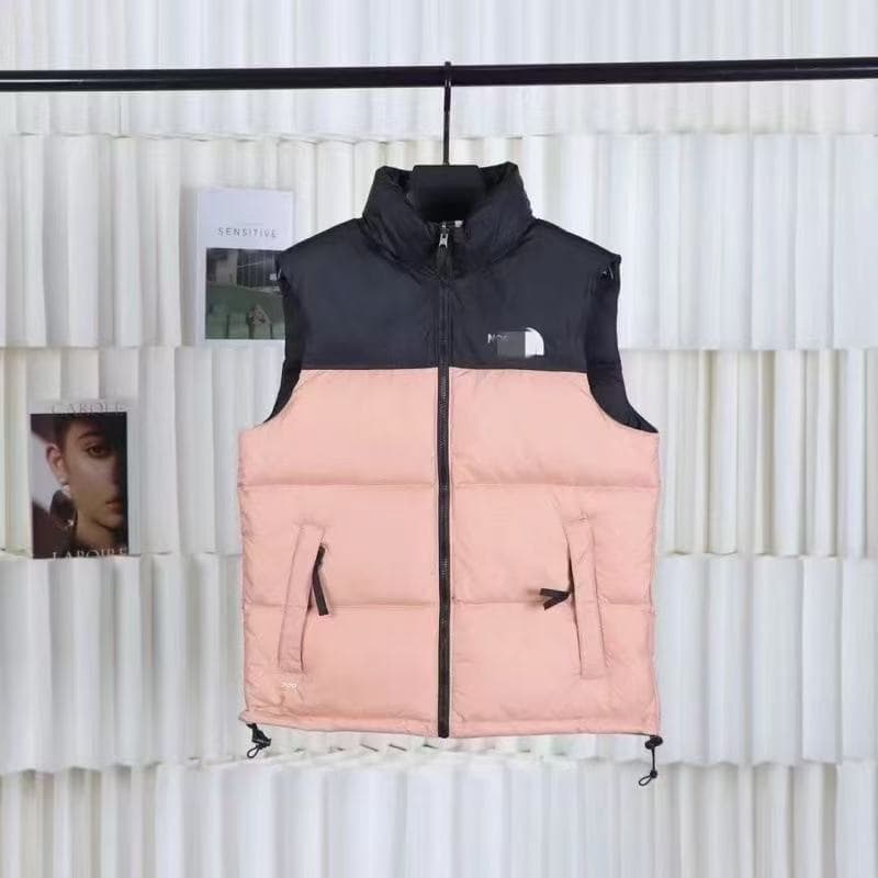 Pink down vest
