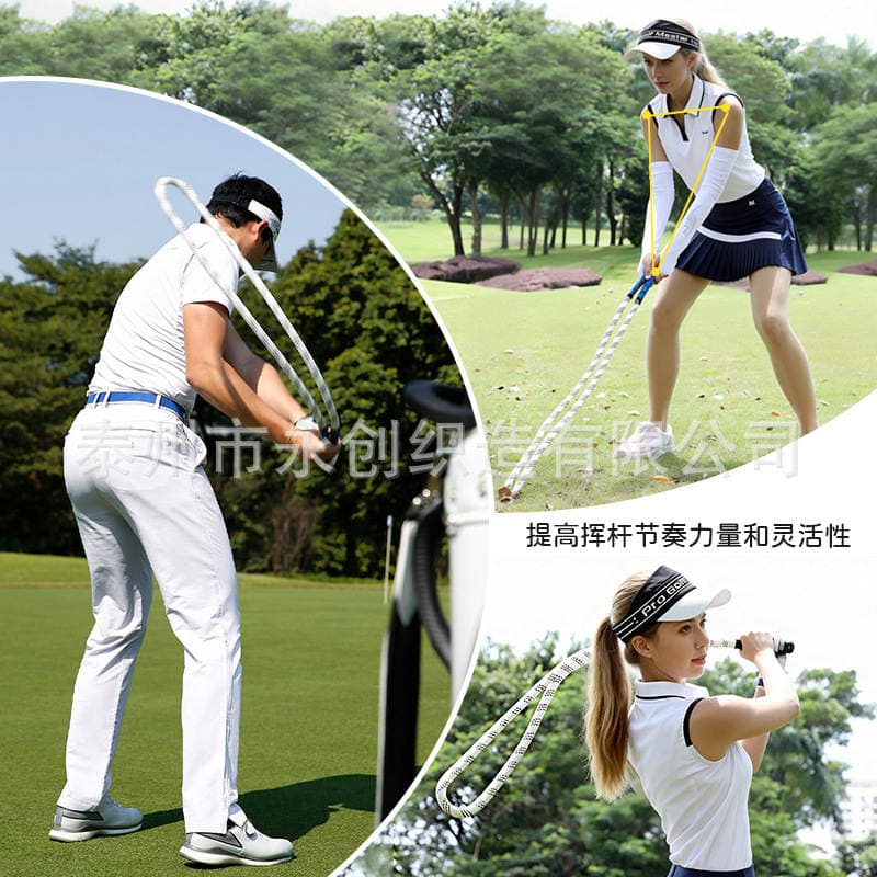 Golf Power Rope Improves Swing Rhythm Training Device Indoor Training Rope Enhances Flexibility Practice Equipment 3