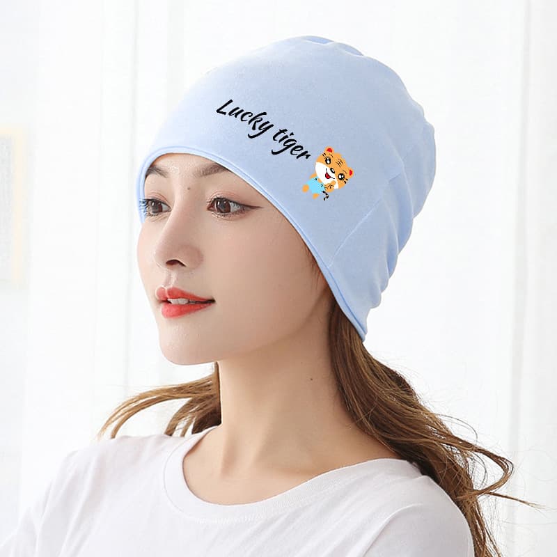 Blue Good Luck Tiger Heap Hat