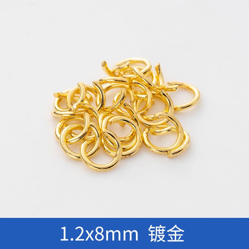 1.2*8mm gold plated [100]