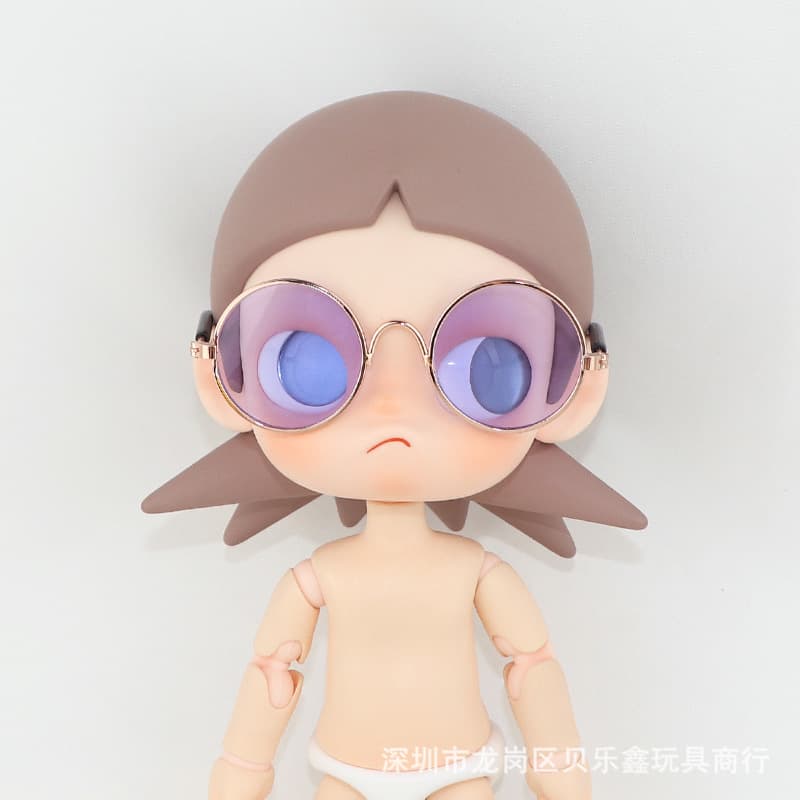 Gold frame transparent purple