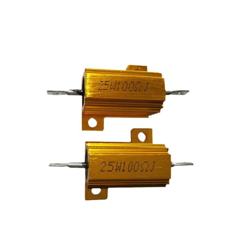 25W yellow aluminum shell resistance fixed gold aluminum shell resistance electronic components manufacturers 5