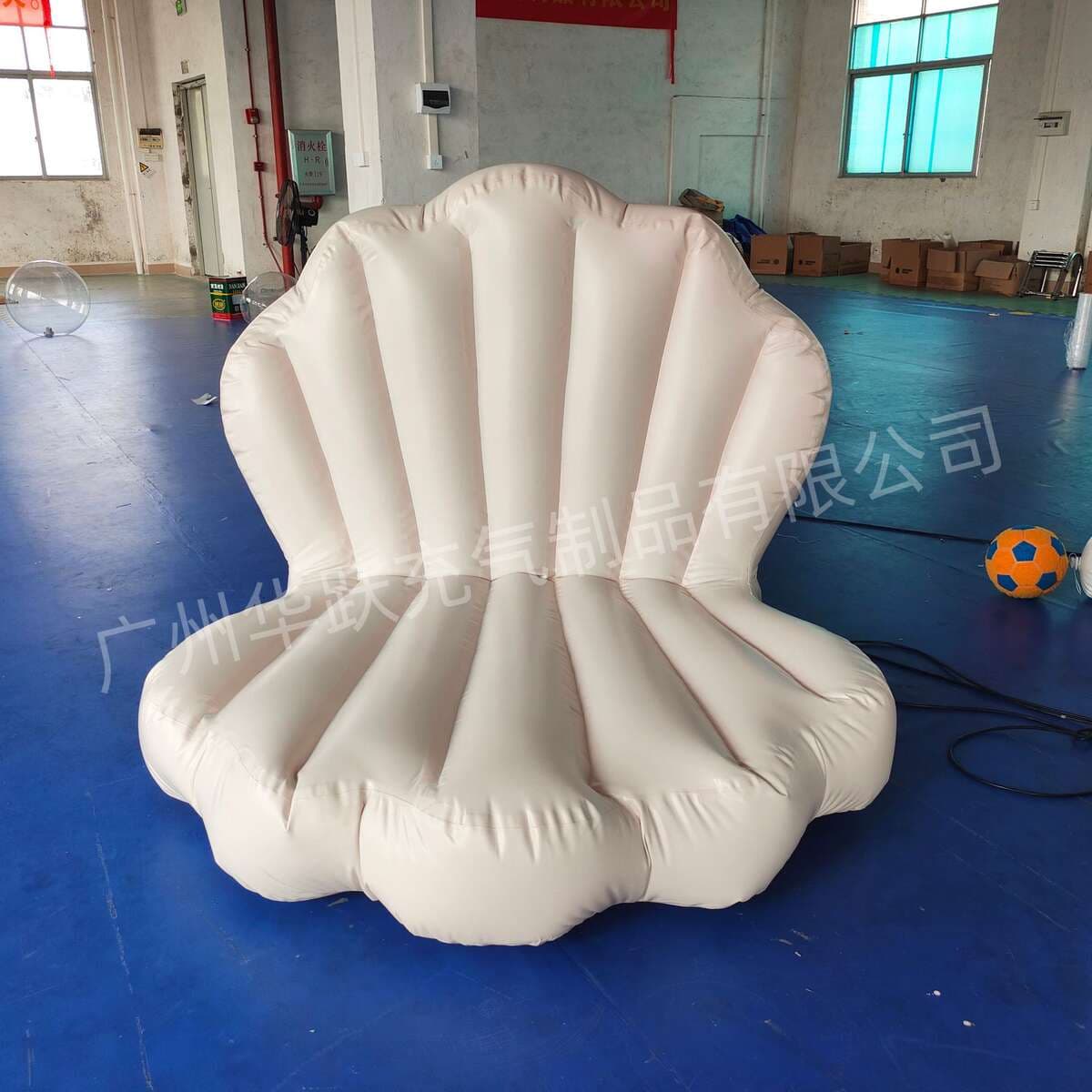 Internet-Famous Inflatable Pvc Shell Sofa Float Bed for Water Swimming, Mermaid-Themed Adult Water Play Equipment 4