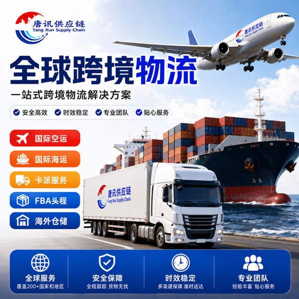 Cross-border dedicated line international express, air and sea freight, double clearance, tax-included, door-to-door consolidation, freight forwarding, logistics dedicated line, international logistics