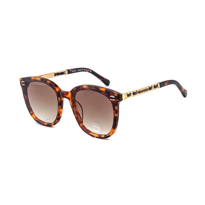 Tortoiseshell gold label