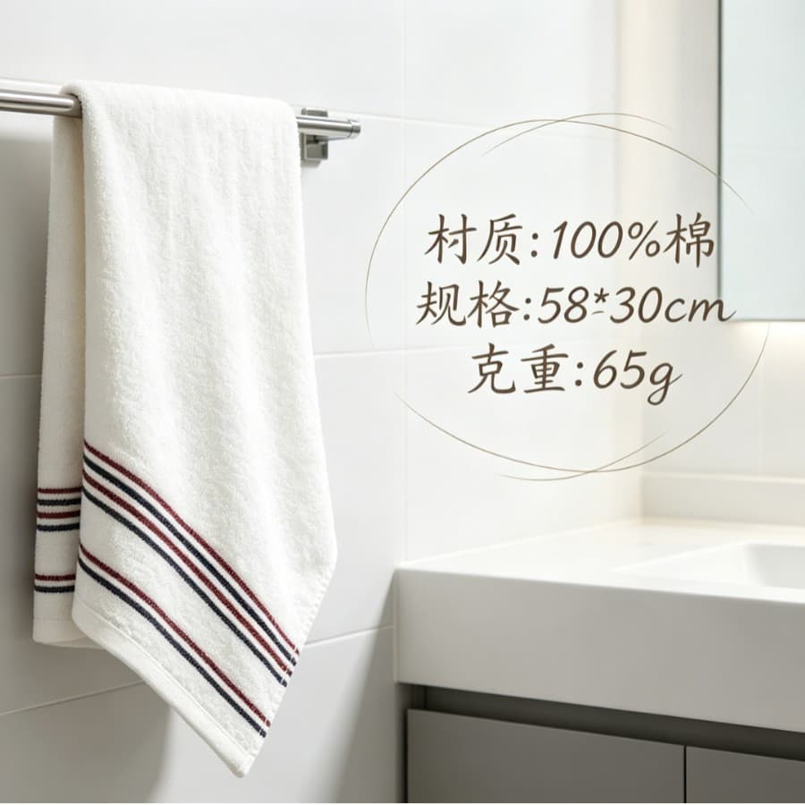 White/GA1067A/Size: 58*30cm