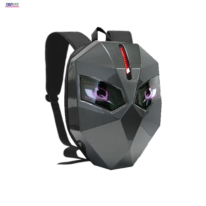 Led cycling backpack-carbon fiber
