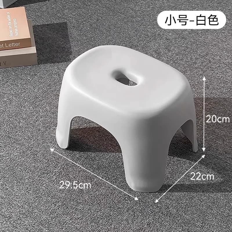 Bathroom low stool - off-white small size 29.5*20*22