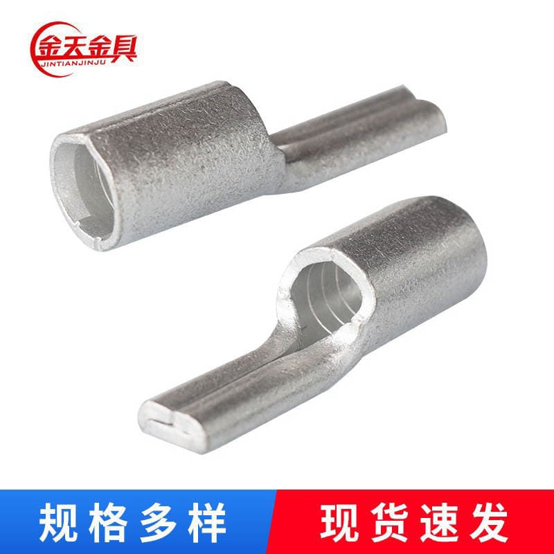 Needle-type cold pressing bare end PTNB10-95 square red copper wiring lug welding pin-type wiring flat terminal 1