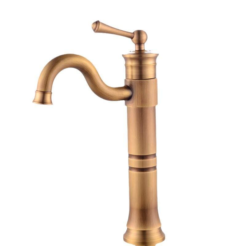 Tam misdən hazırlanmış Avropa üslublu antik fırlanan lavabo kranı 5