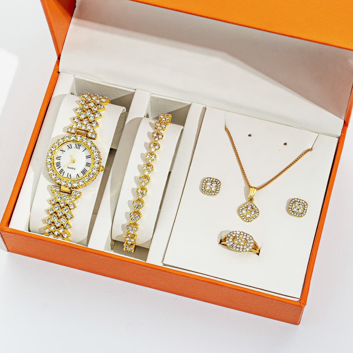 A5 gold + gold three diamond square (without box)