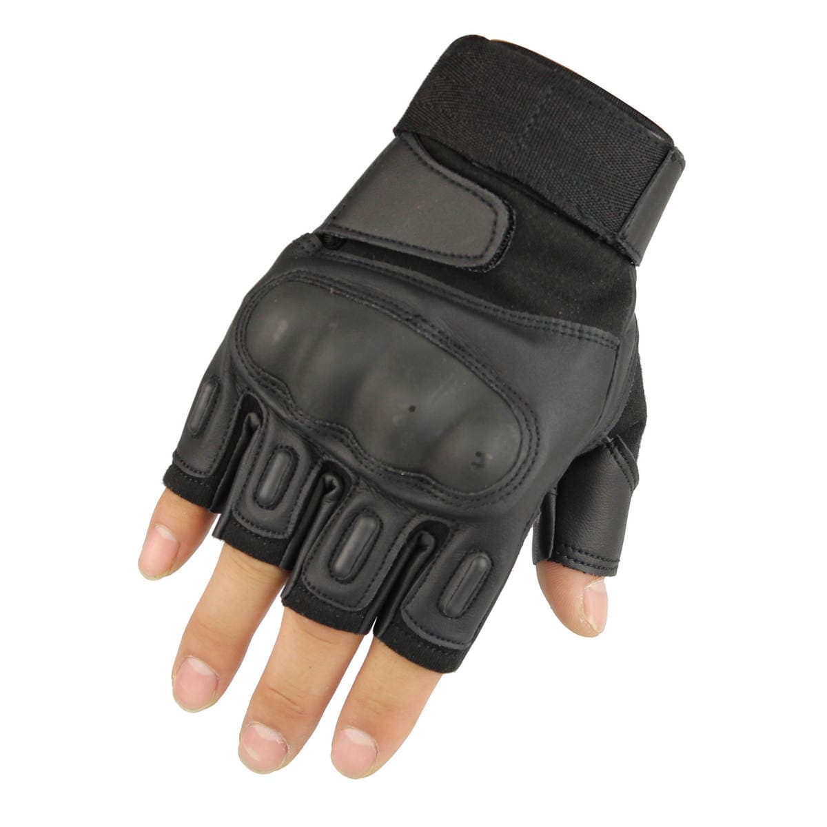 Supply Oji half-finger tactical gloves riding motorcycle gloves outdoor mountaineering hard shell anti-cut sports gloves 2
