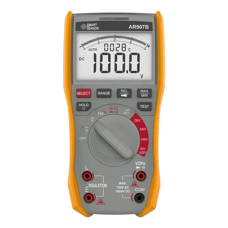 Xima AR907B Rəqəmsal Meqoohmmetr Multimetr (2-si 1-də, izolyasiya müqaviməti test cihazı) 5