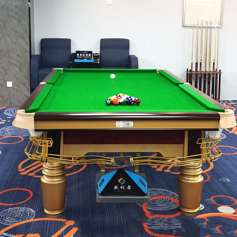 Klublar üçün Mərmər və Avtomatik Top Yığan Sistemli Fərdi Ağac Bilardo Stolu 2