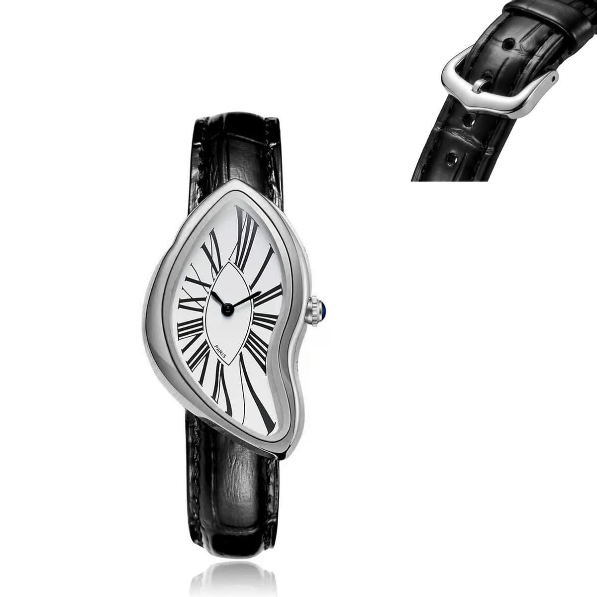Cs015 silver - roman numeral (pin buckle)