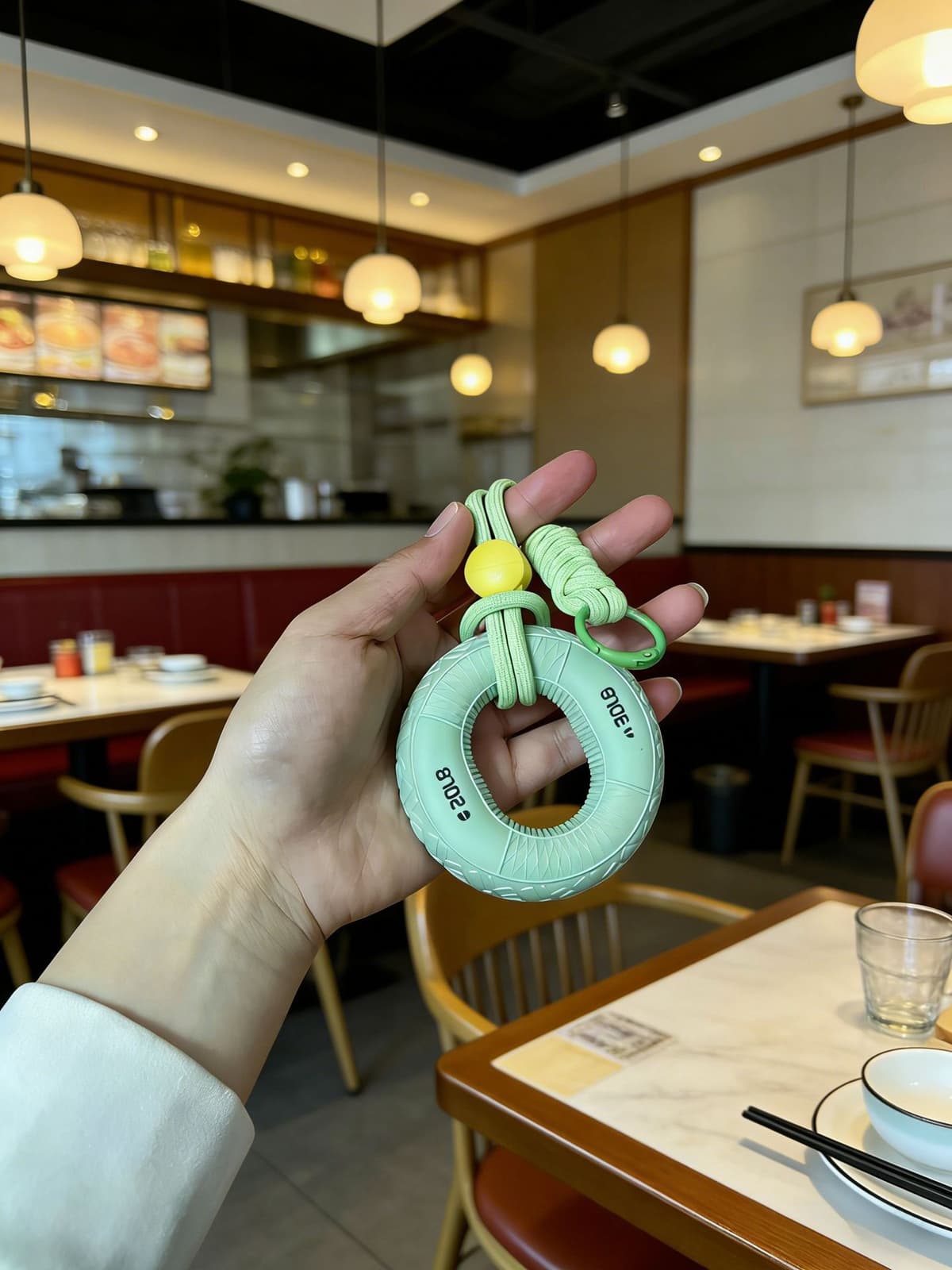 Green grip ring + lanyard