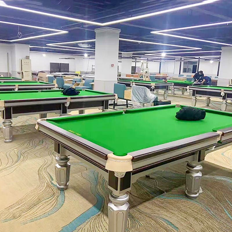 Qızıl Ayaqlı Fərdi Ağac Bilardo Stolu, Amerika Standart Qara Səkkiz, Göydaş Səthli 4