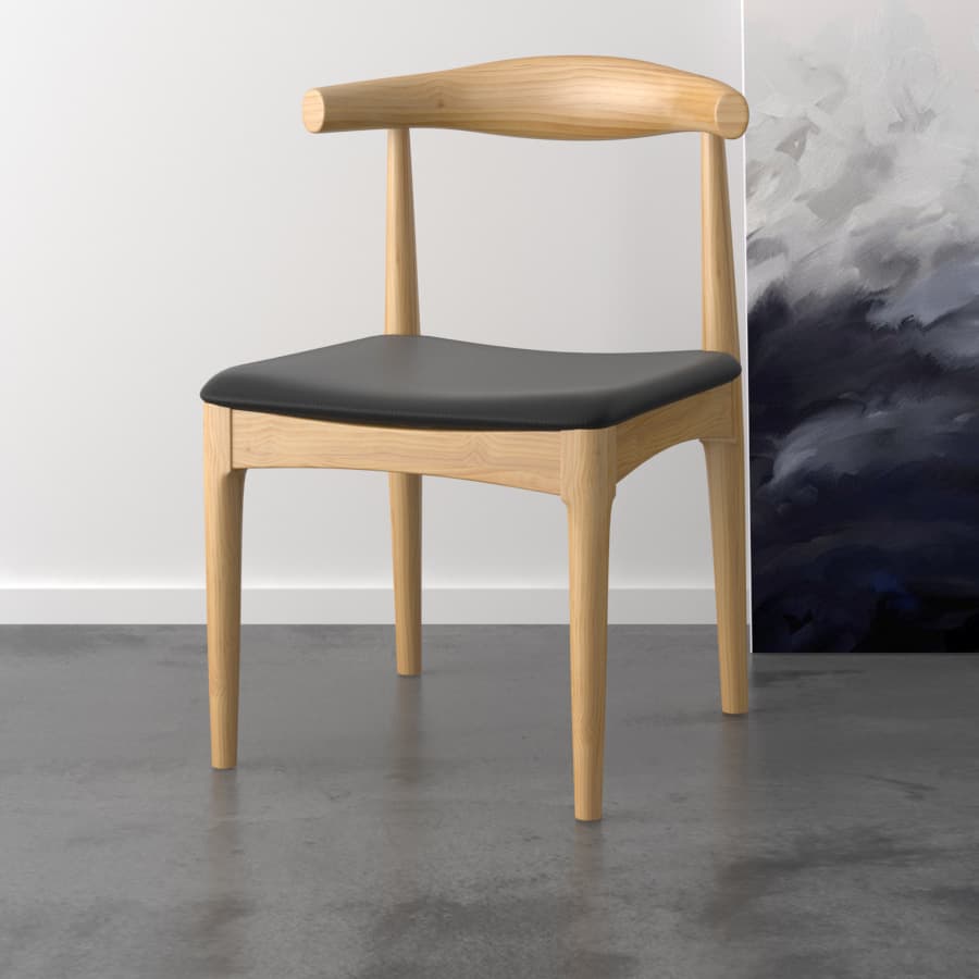 Solid Wood Horn Chair