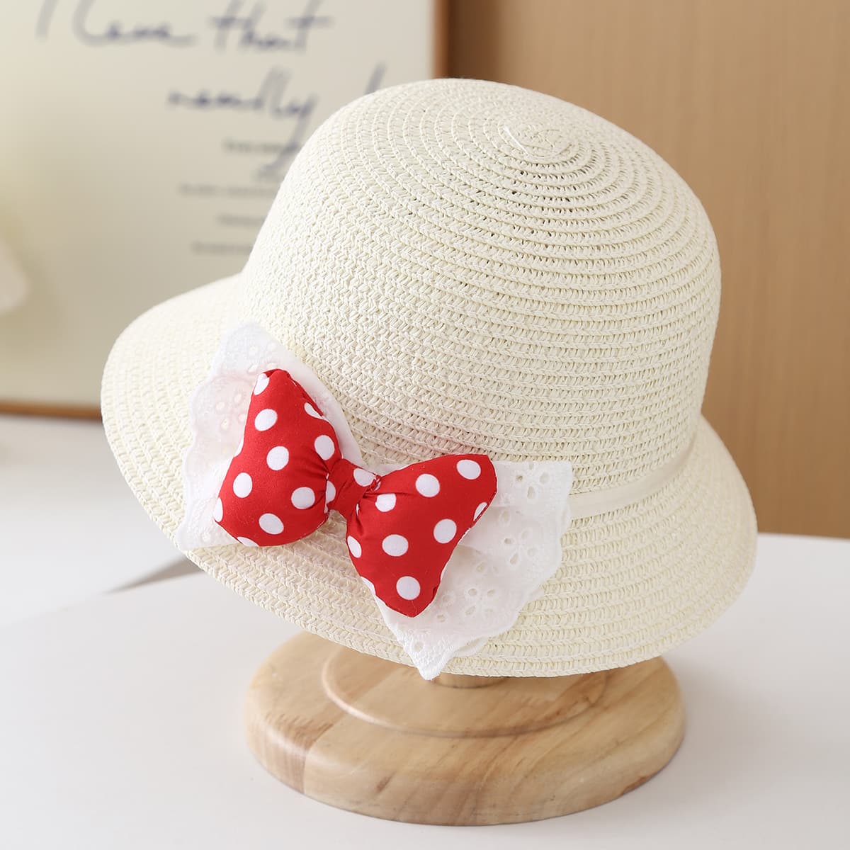 White hat with bow