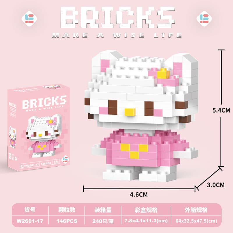 017-Mini KT cat powder 146PCS "color box]
