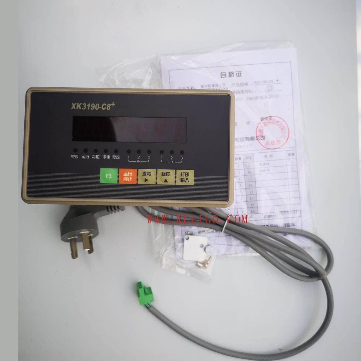 Yaohua Weighing Control Instrument Xk3190-C8+, Display Controller, Intelligent Digital Display with Upper and Lower Limits 2