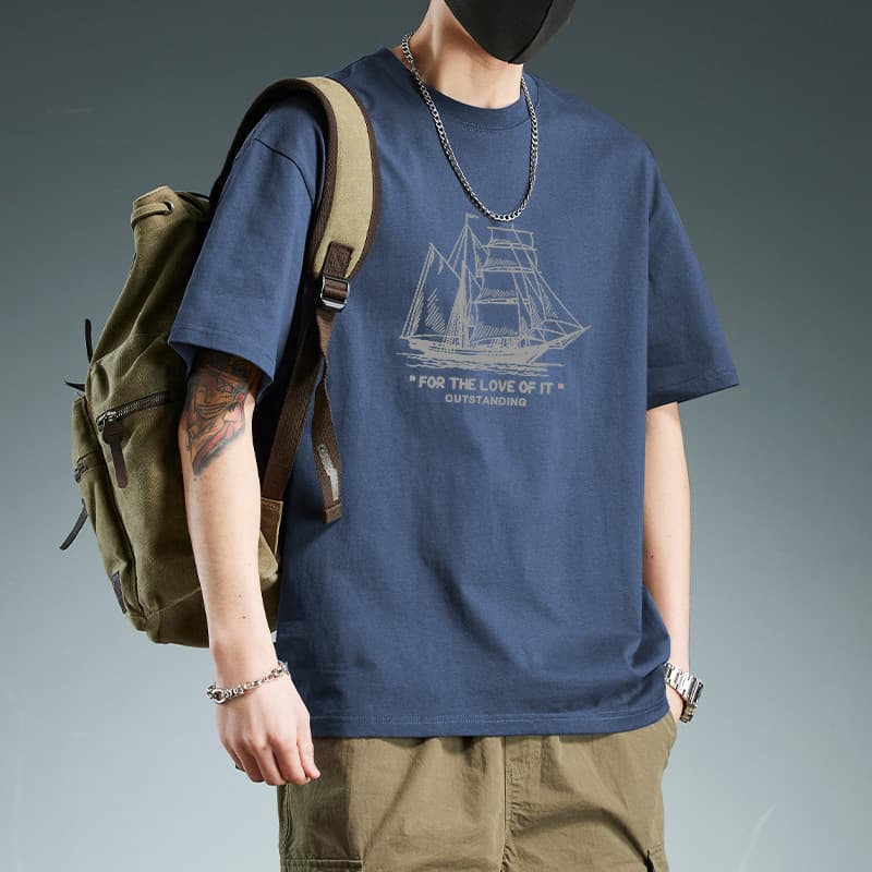43 blue cotton short sleeves-2477
