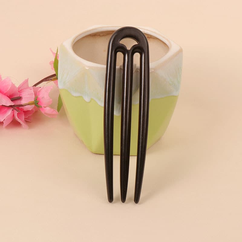 Ebony hairpin---02 style (length 13cm)