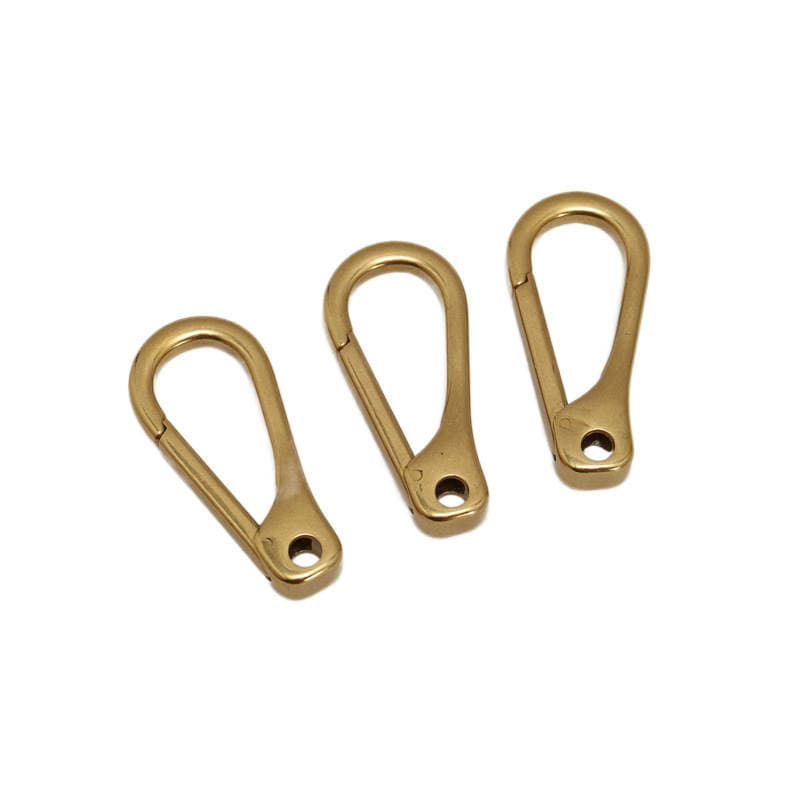 Brass keychain jewelry buckle fortune cloth hook vintage spring pure copper without tail buckle luggage dog buckle car waist hanging buckle 1