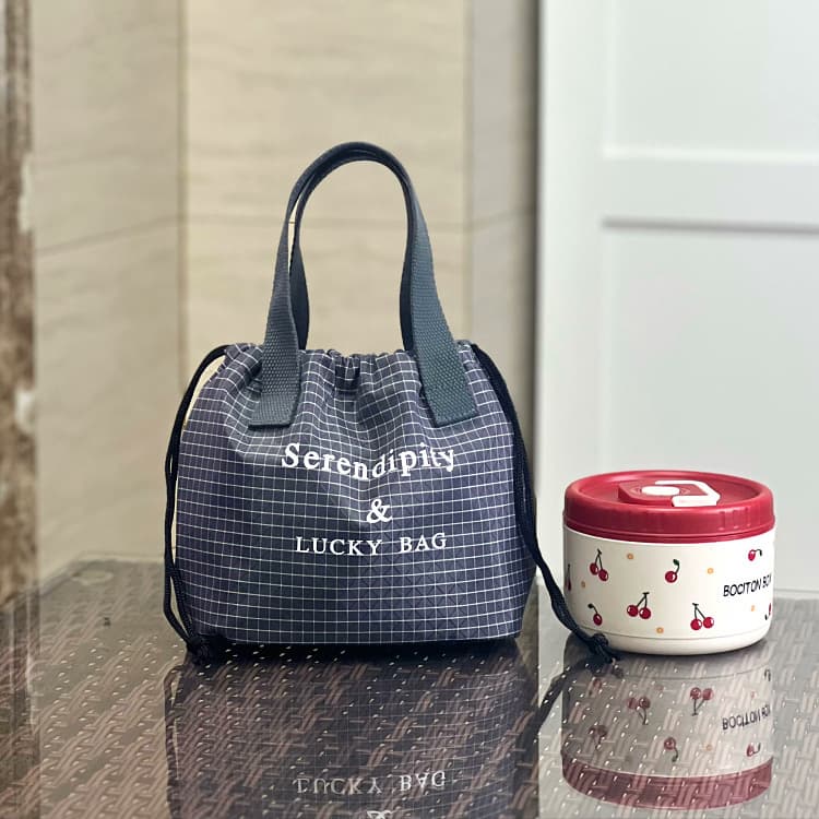 9595 small size drawstring bag - gray
