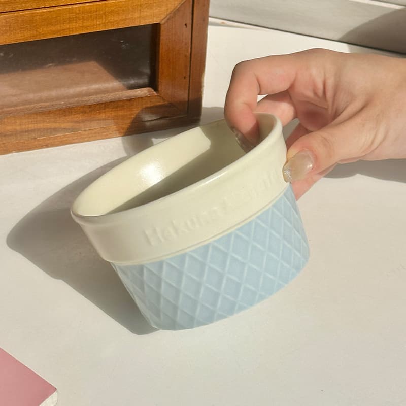 Ice cream bowl - 4.5inch - blue