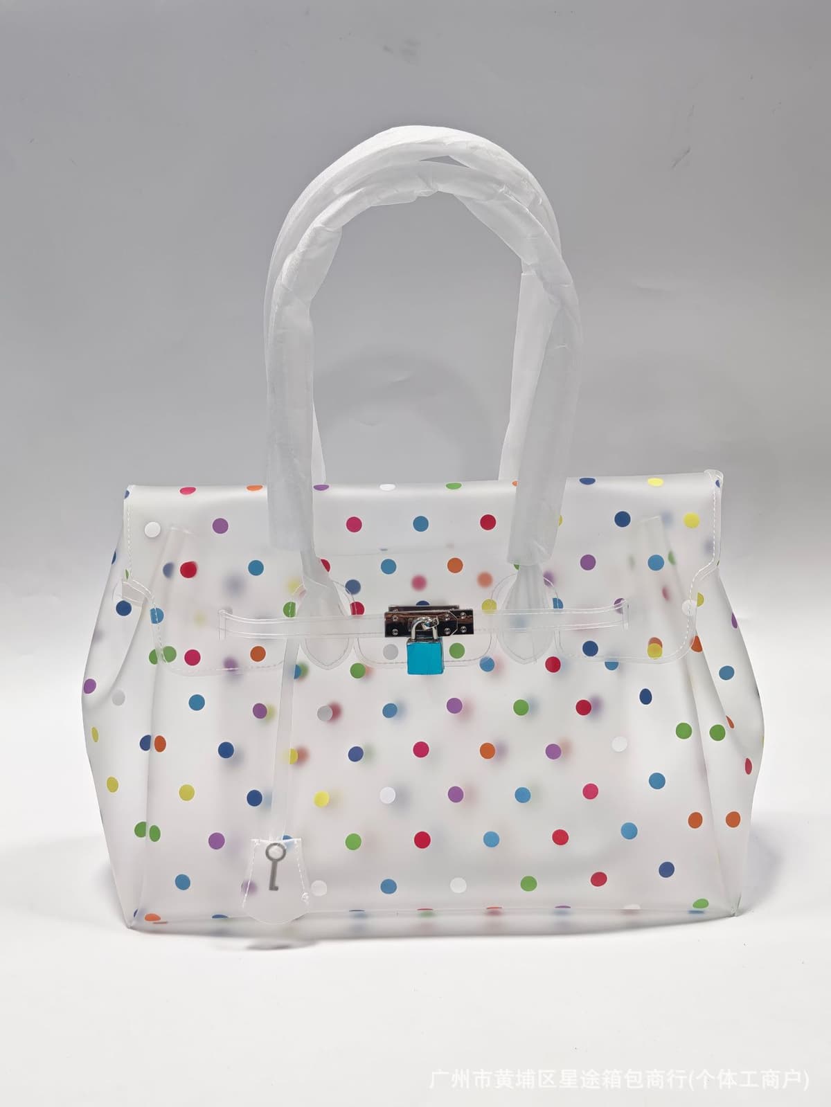 Tpu colorful polka dots (with key + rivets on the bottom)