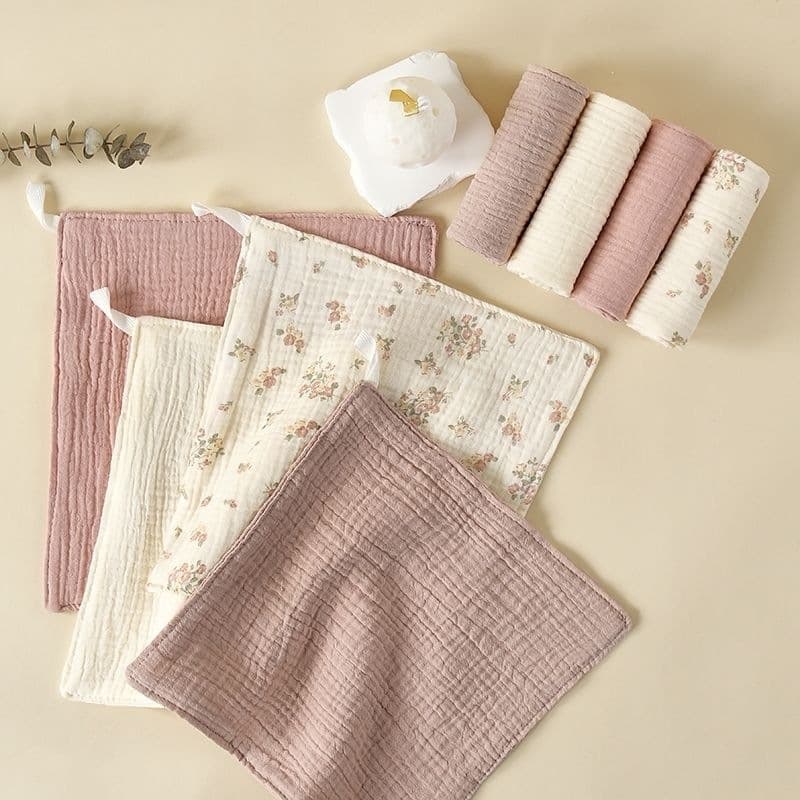 Four strips of primary color warm light-picking material - class a pure cotton material [25x25]